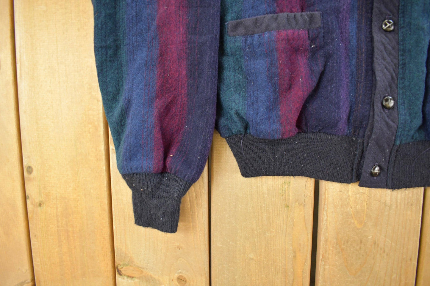 Vintage 1980s Pendleton Wool Knit Cardigan Sweater Men's Medium from propervintagecanada