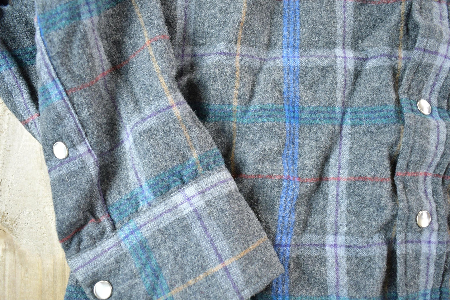 Vintage 1980s Pendleton Wool Knit Plaid Sweater Mens L from propervintagecanada