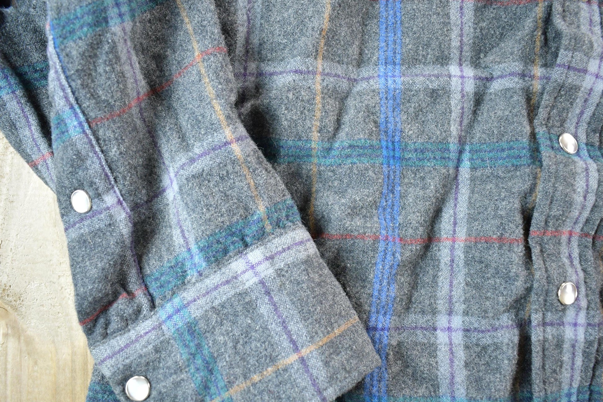Vintage 1980s Pendleton Wool Knit Plaid Sweater Mens L from propervintagecanada