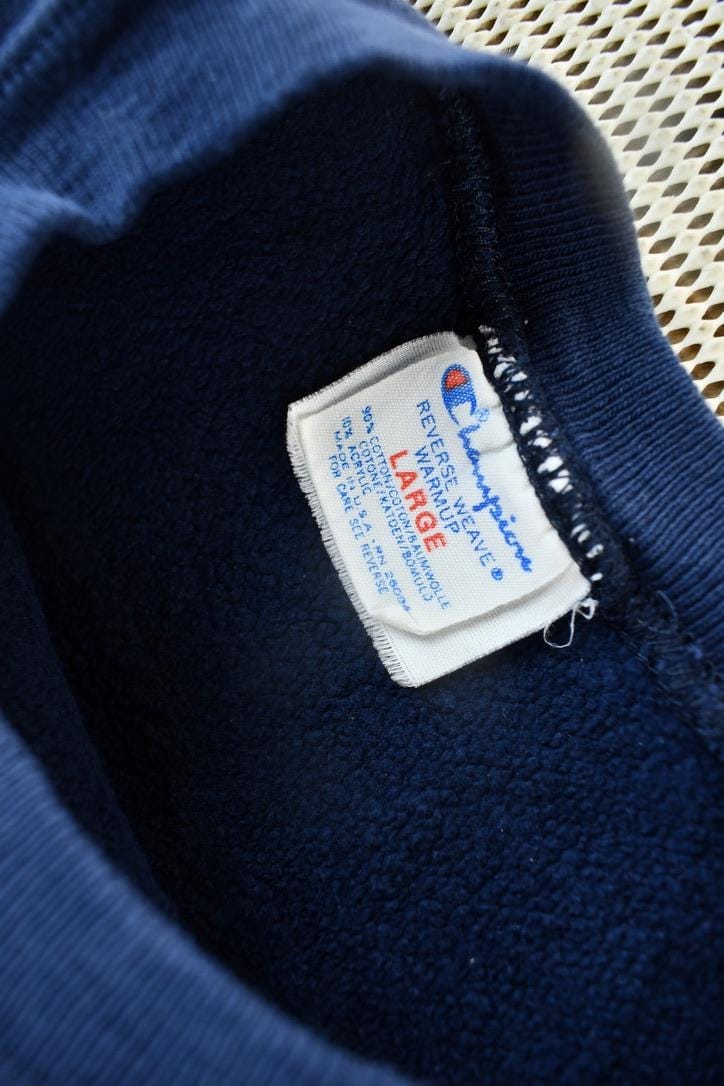 Vintage 1980s Penn State University Champion Reverse Weave Warmup Crewneck Men's Large from propervintagecanada