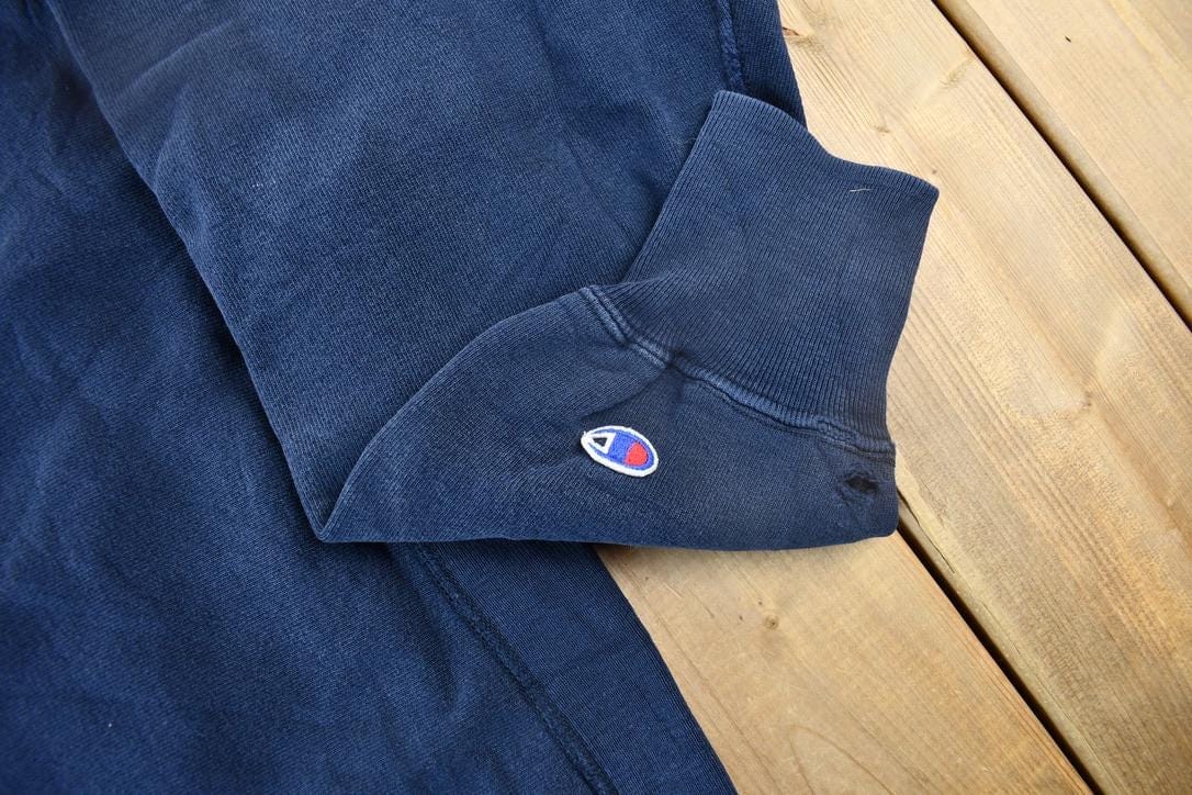 Vintage 1980s Penn State University Champion Reverse Weave Warmup Crewneck Men's Large from propervintagecanada