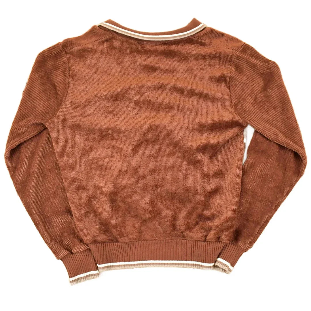 Vintage 1980s Peter B Quarter Button Knit Sweater Mens M from propervintagecanada