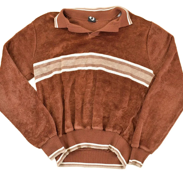 Vintage 1980s Peter B Quarter Button Knit Sweater Mens M from propervintagecanada