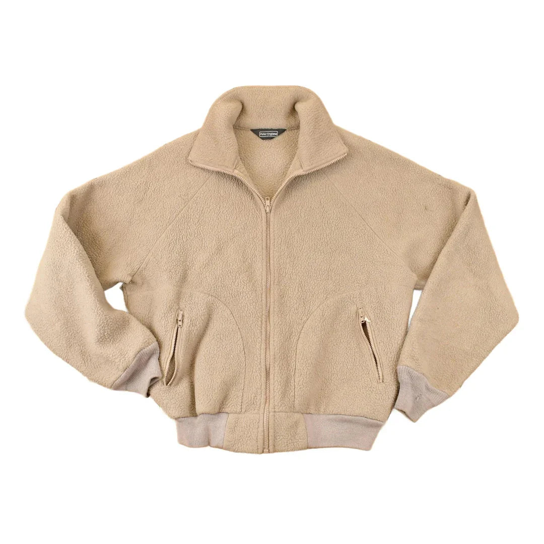 Vintage 1980s Peter England Fleece Outdoorsman Sweater Men's L from propervintagecanada