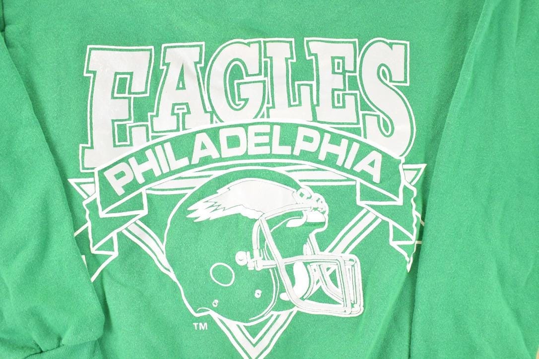 Vintage 1980s Philadelphia Eagles NFL Logo 7 Crewneck Sweatshirt Men's S from propervintagecanada