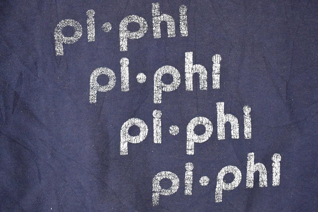Vintage 1980s Pi Phi University Crewneck Sweater Womens S from propervintagecanada