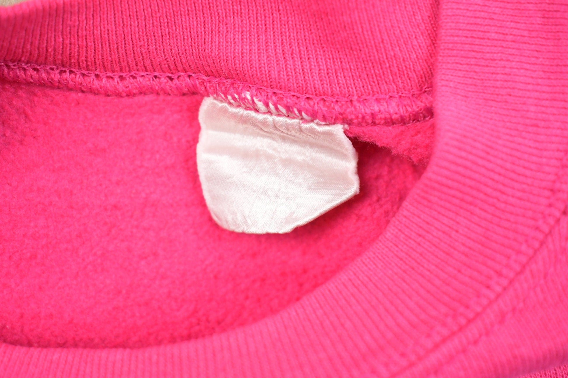 Vintage 1980s Pink Raglan Crewneck Sweatshirt Men's XL from propervintagecanada