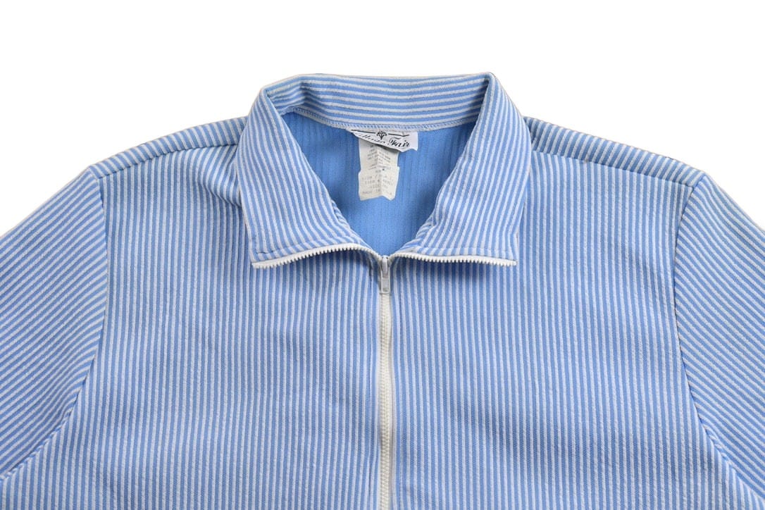 Vintage 1980s Pinstripe Light Jacket Men's XL from propervintagecanada