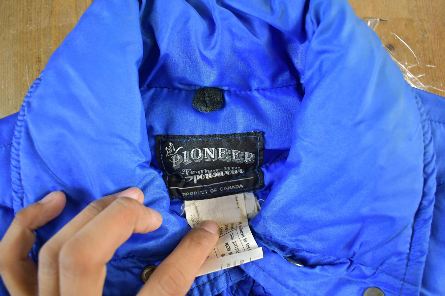 Vintage 1980s Pioneer Down Puffer Ski Vest Jacket Men's XS from propervintagecanada