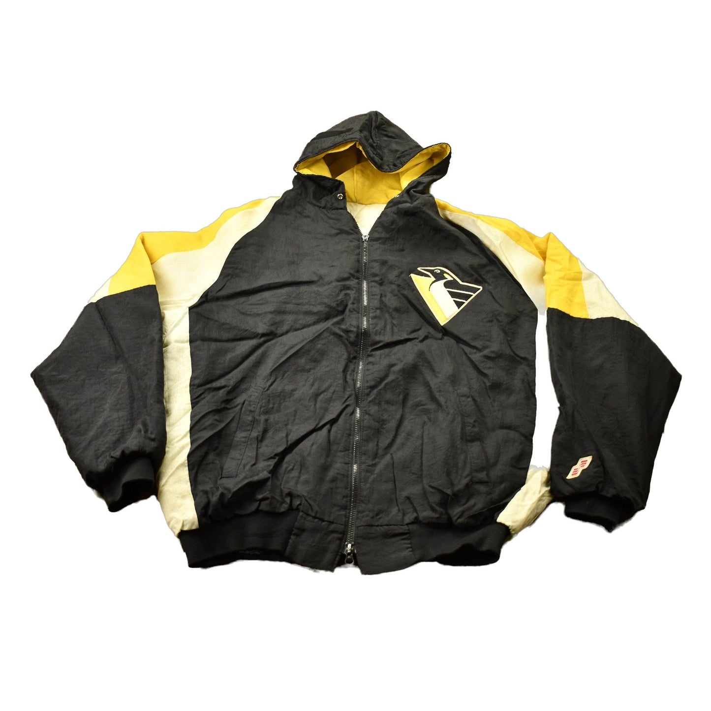 Vintage 1980s Pittsburgh Penguins NHL Full Zip Windbreaker Jacket Men's XL from propervintagecanada