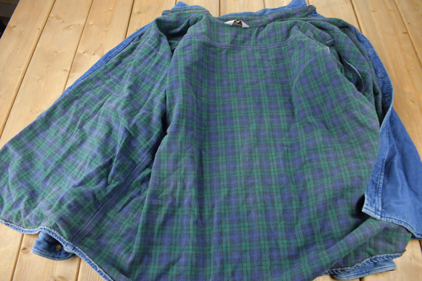 Vintage 1980s Plaid Lined Carhartt Rugged Outdoors Button Up Shirt Men's 2XL Tall Men's 2XL from propervintagecanada