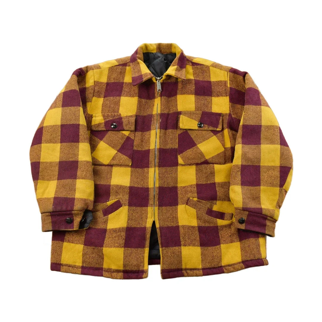 Vintage 1980s Plaid Wool Jacket from propervintagecanada