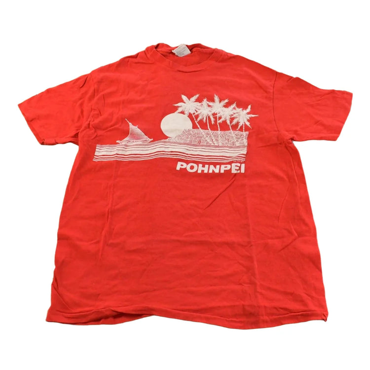 Vintage 1980s Pohnpei Tropic Graphic T-Shirt Men's M from propervintagecanada