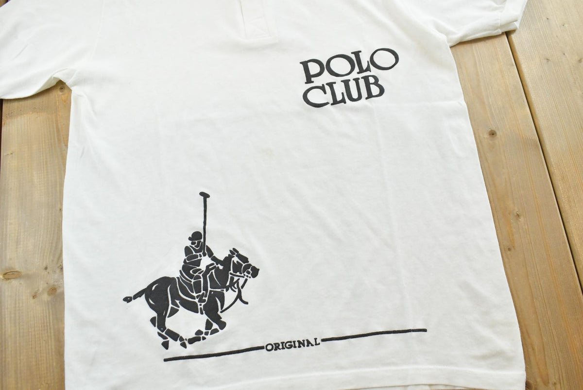Vintage 1980s Polo Club Collared Polo Shirt Men's Medium from propervintagecanada