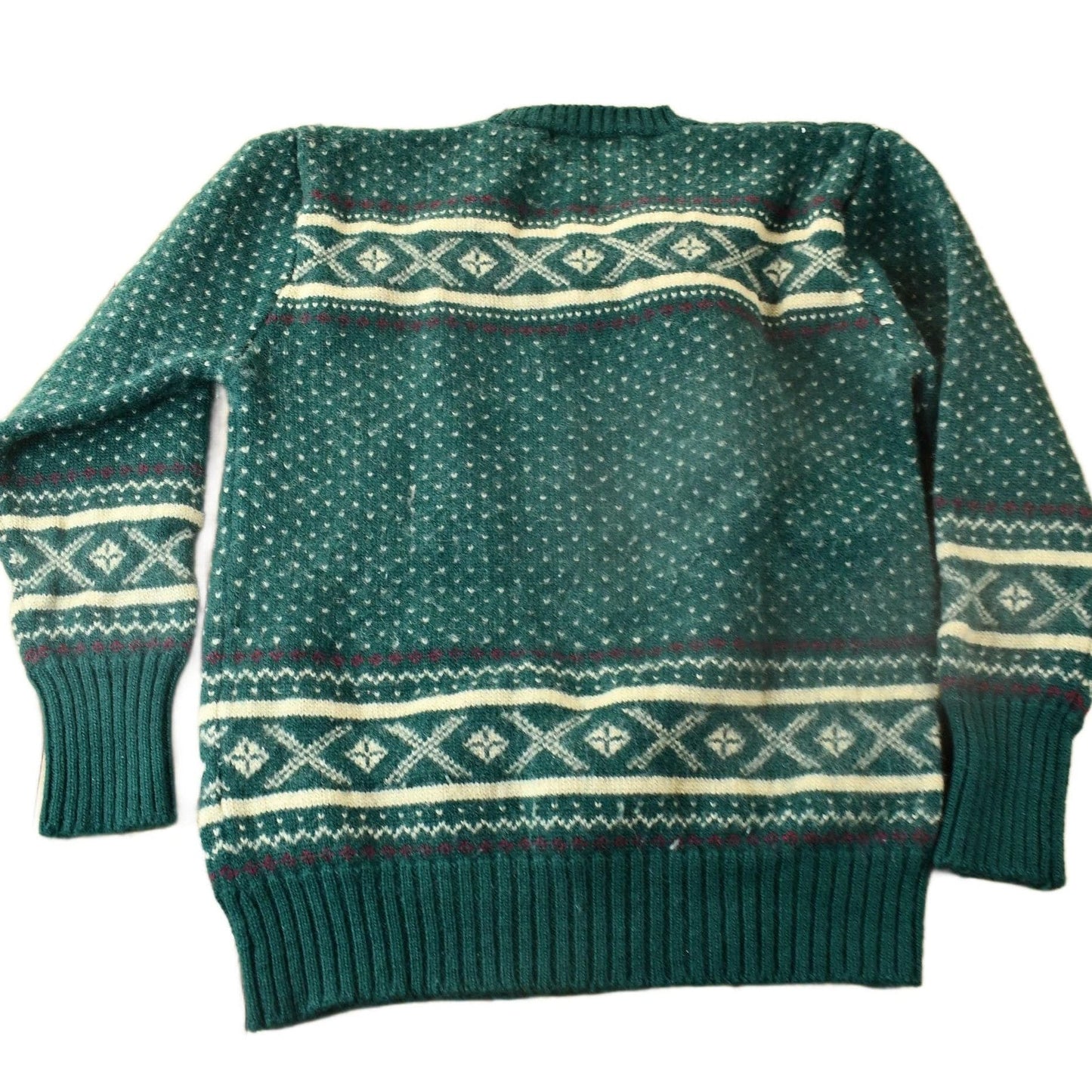 Vintage 1980s Polo Ralph Lauren Snowflake Knit Crewneck Sweater Men's S from propervintagecanada