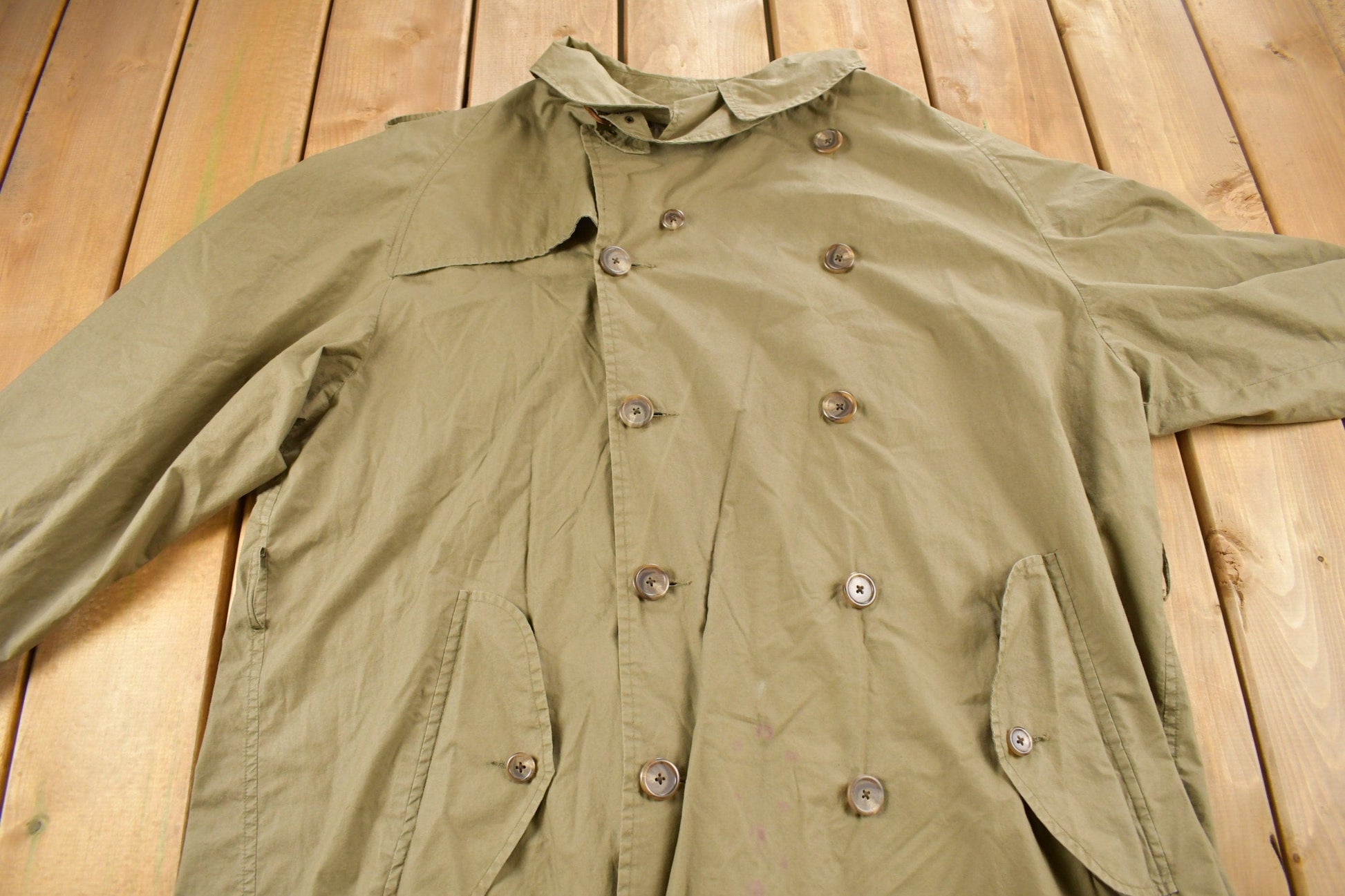 Vintage 1980s Polo Ralph Lauren Trench Coat from propervintagecanada