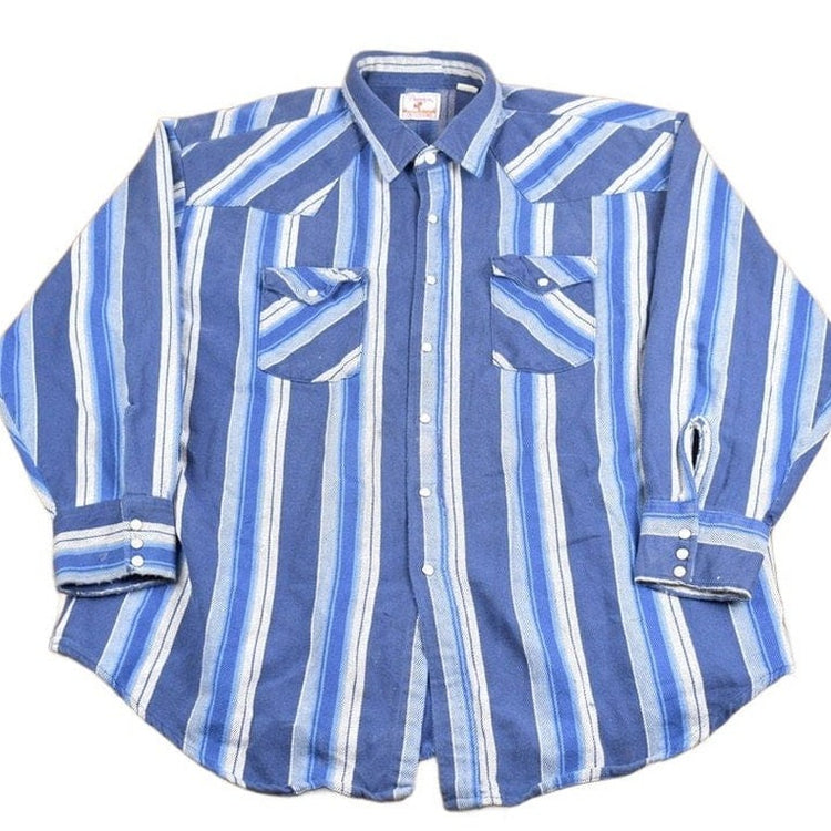 Vintage 1980s Prentiss Outdoors Western Button Up Shirt Men's 2XL from propervintagecanada