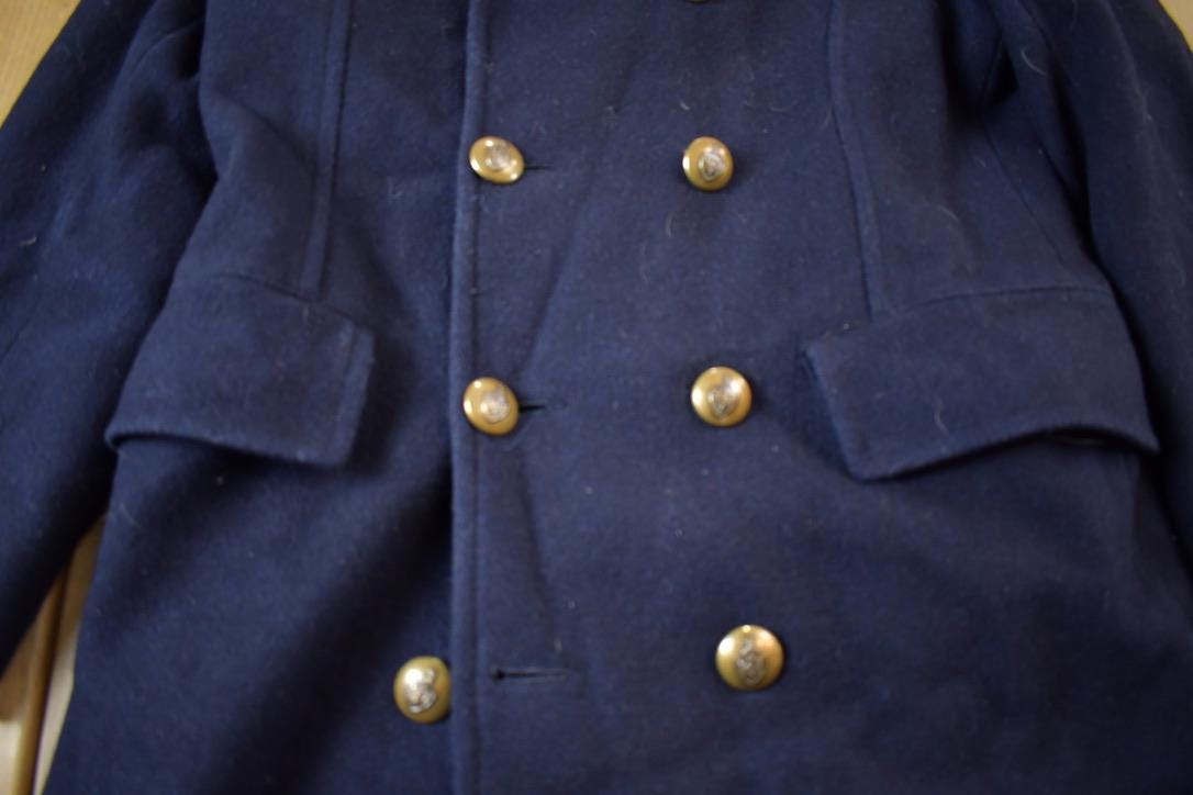 Vintage 1980s Promenade Wool Button Up Over Coat Made In USA Men's XL