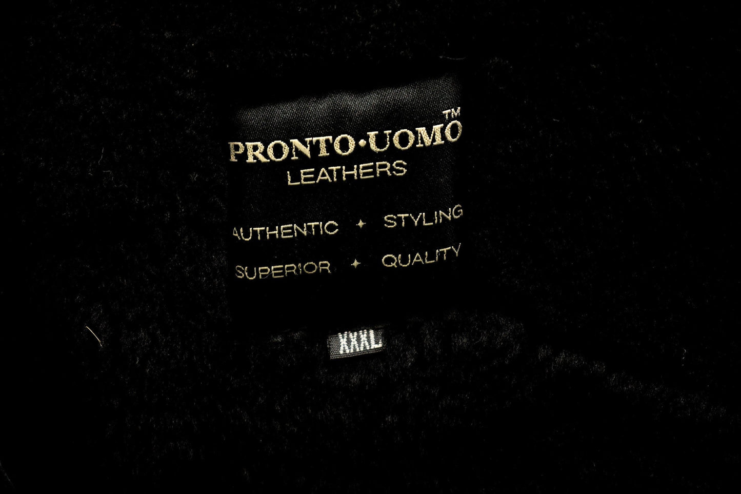 Vintage 1980s Pronto Uomo Leathers Oversized Leather Fleece Lined Jacket Men's 3XL from propervintagecanada