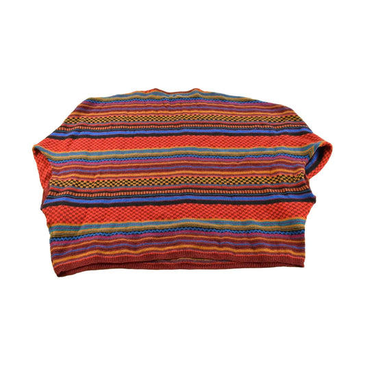 Vintage 1980s Pyramid Oversized Striped Knitted Sweater Men's 2XL from propervintagecanada