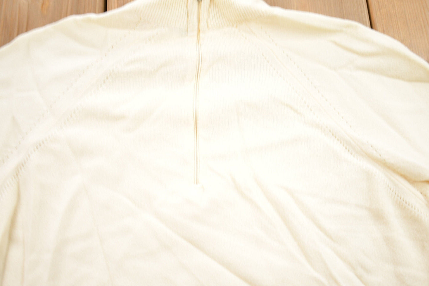 Vintage 1980s Quarter Zip Raglan T-Shirt Men's Small from propervintagecanada