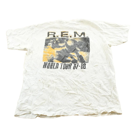 Vintage 1980s R.E.M. 87-88 World Tour Band T-Shirt Mens M from propervintagecanada