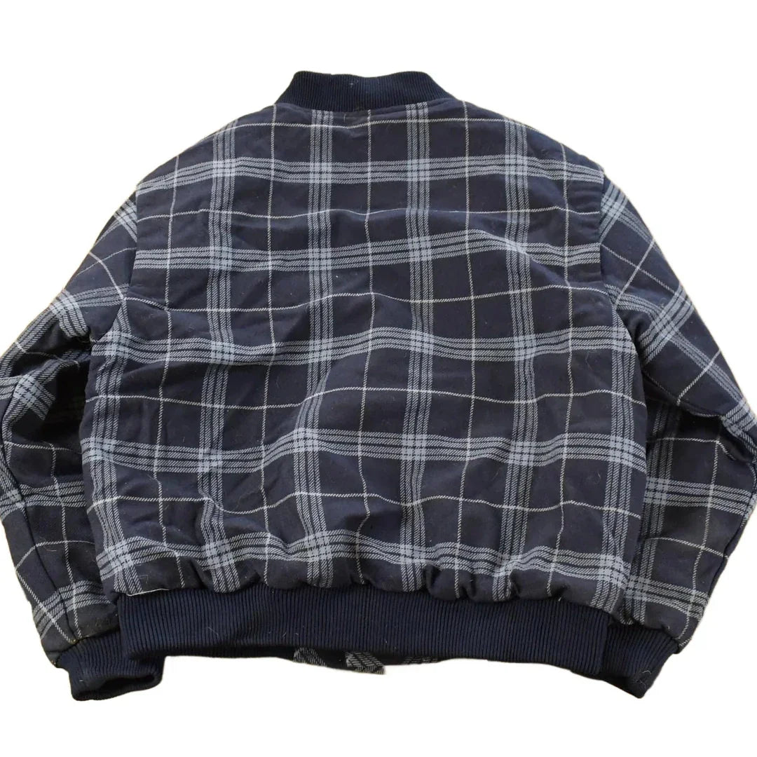 Vintage 1980s R.J. McCarthy Button Up Quilt Lined Plaid Jacket Men's Small from propervintagecanada