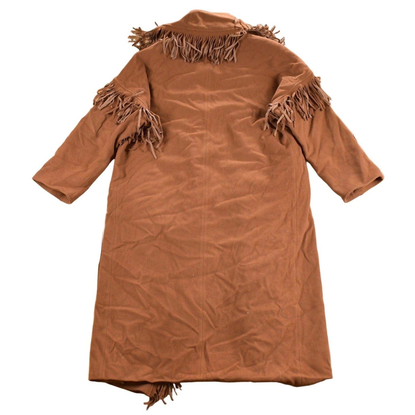 Vintage 1980s Raffinati Cashmere Fringe Full Length Coat from propervintagecanada