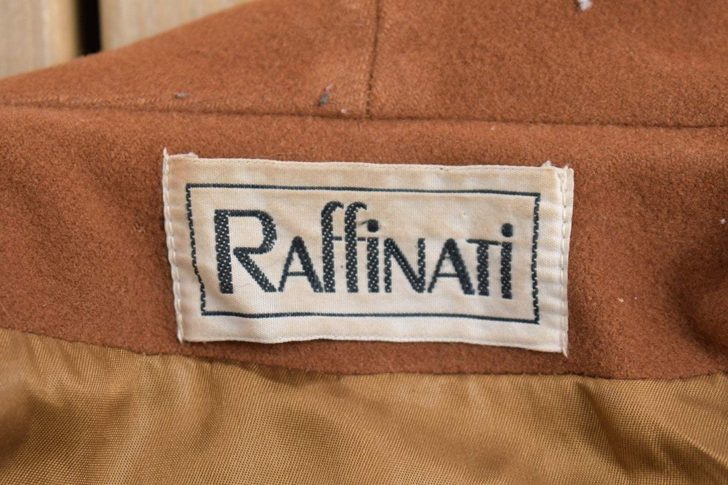 Vintage 1980s Raffinati Cashmere Fringe Full Length Coat from propervintagecanada