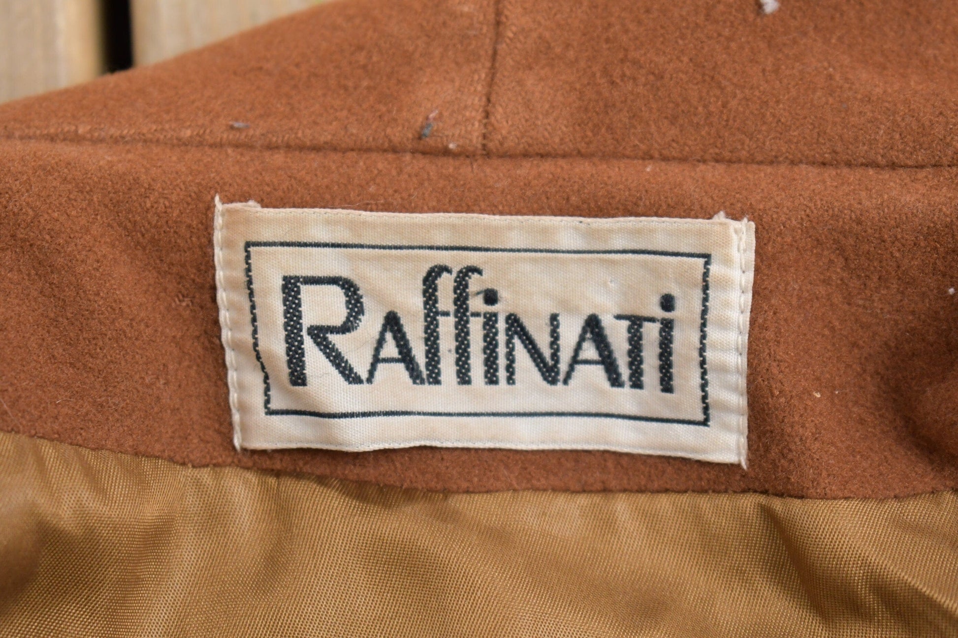 Vintage 1980s Raffinati Cashmere Fringe Full Length Coat from propervintagecanada