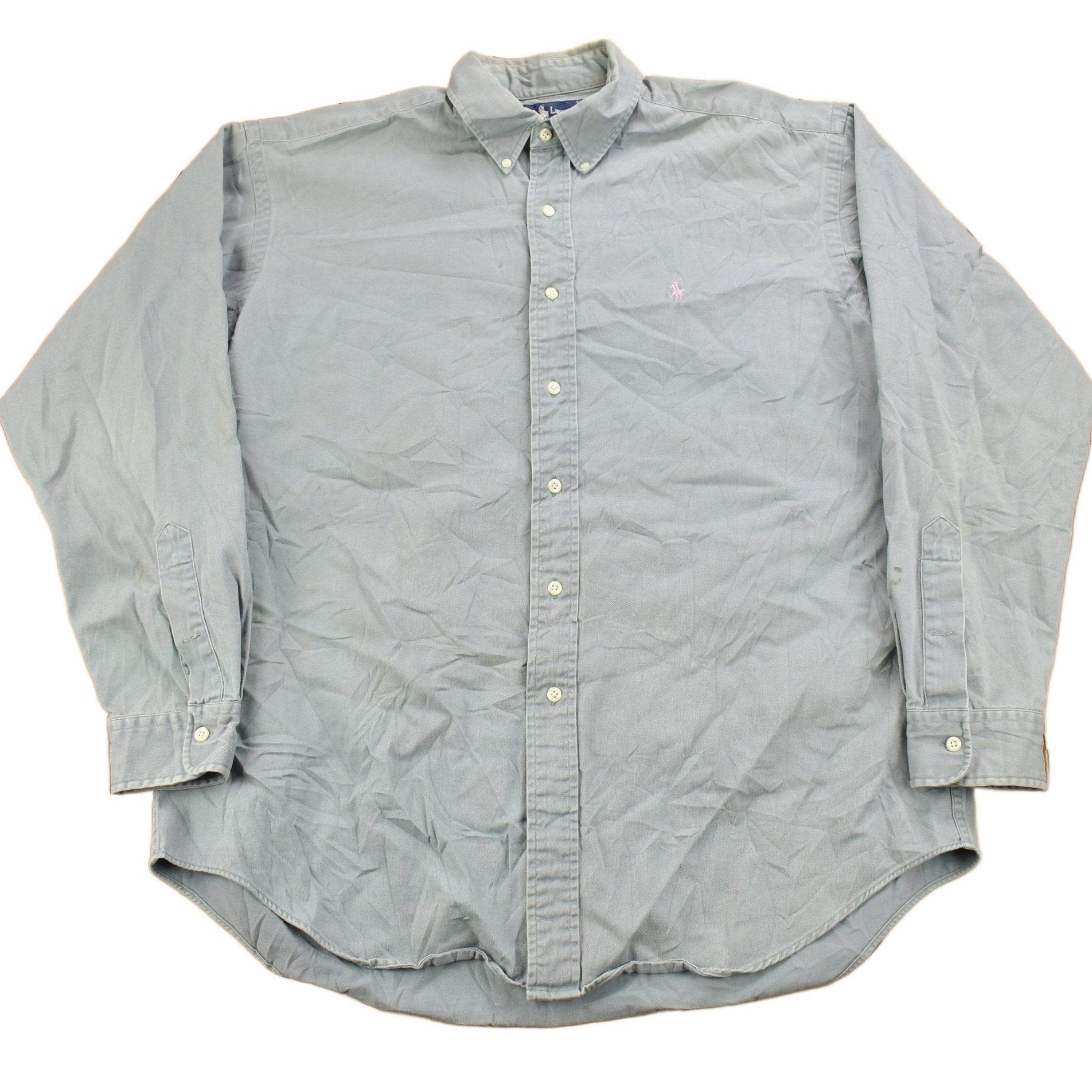 Vintage 1980s Ralph Lauren Button Up Shirt Men's XL from propervintagecanada