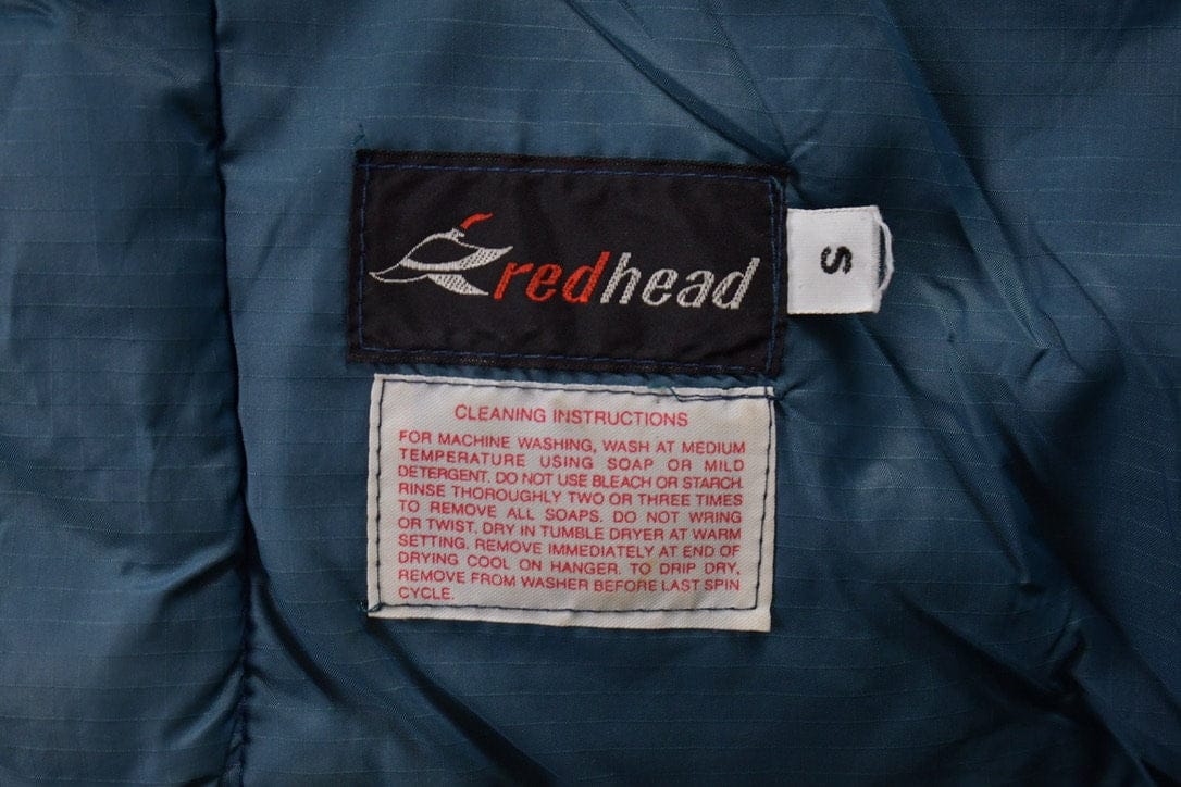 Vintage 1980s Red Head Goose Down Puffer Vest Men's Small from propervintagecanada