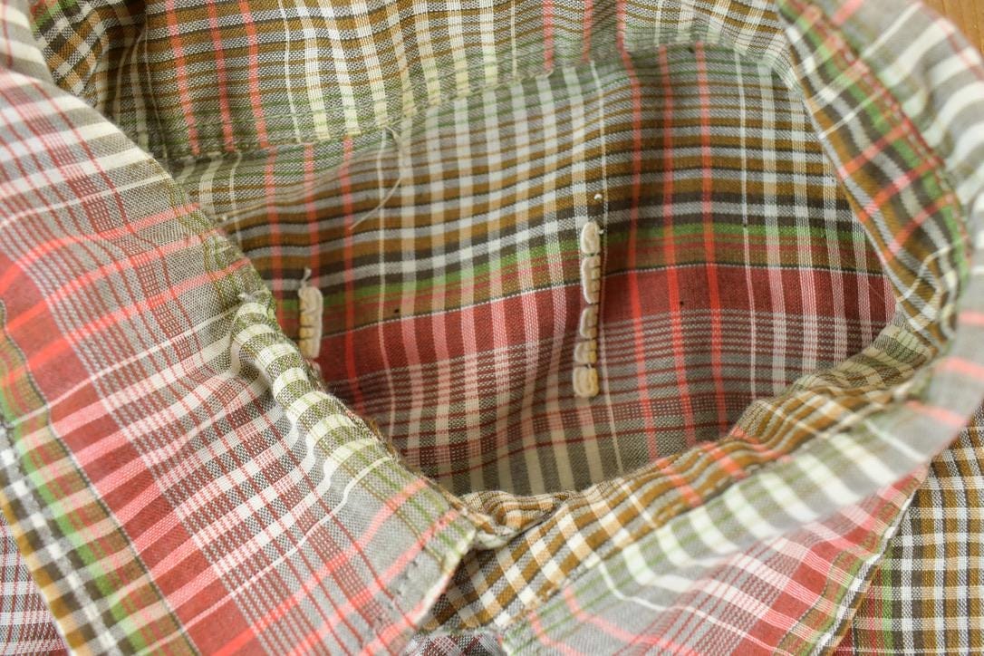 Vintage 1980s Red Plaid Western Button Up Shirt Men's Large from propervintagecanada