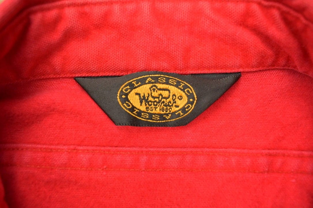 Vintage 1980s Red Woolrich Button Up Shirt Vintage Flannel Men's Large from propervintagecanada