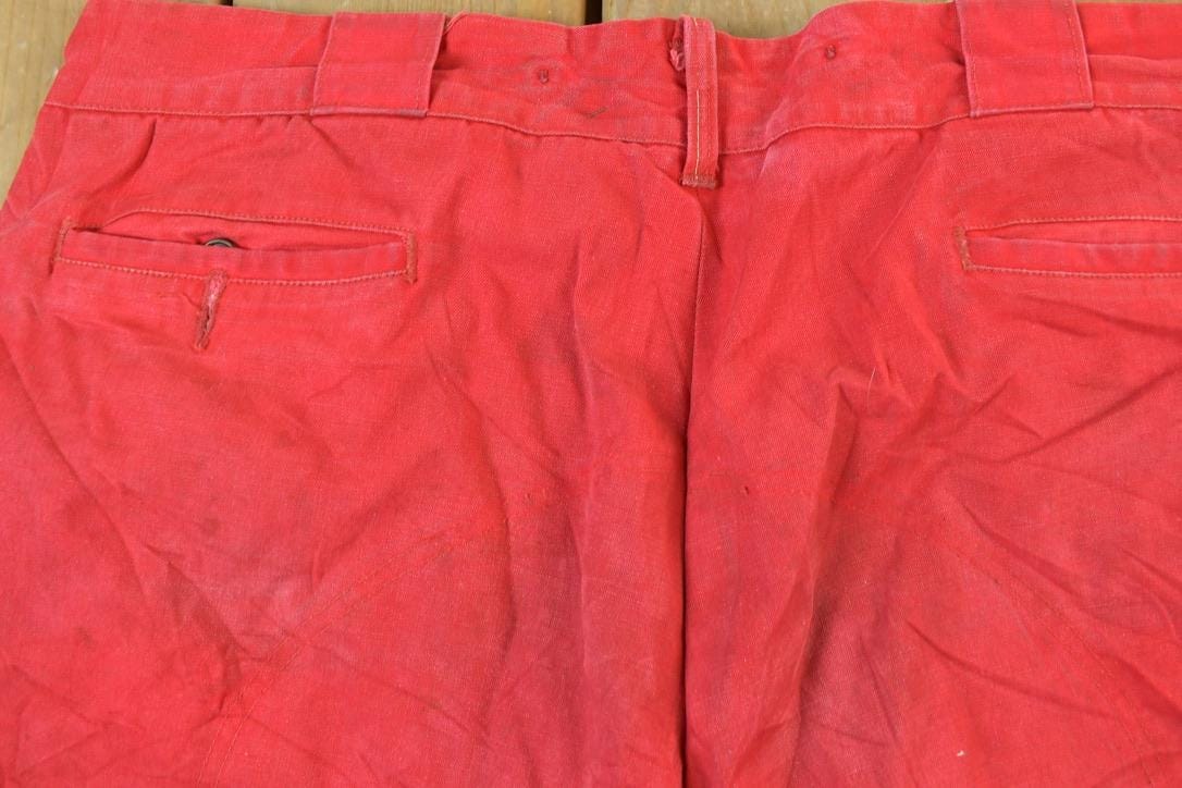 Vintage 1980s Red Work Pants Men's 40 x 26 from propervintagecanada