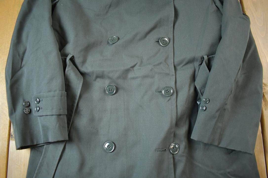 Vintage 1980s Redmans Full Length Trench Coat Made In USAMen's Large from propervintagecanada