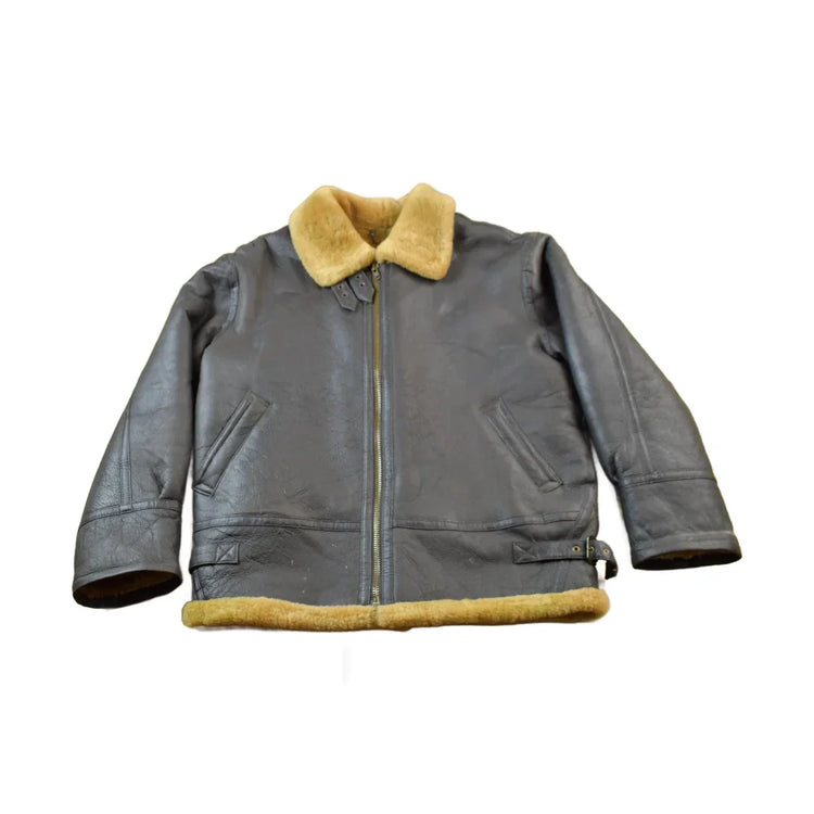 Vintage 1980s Reed Sportswear Shearling Bomber Jacket Men's Large from propervintagecanada