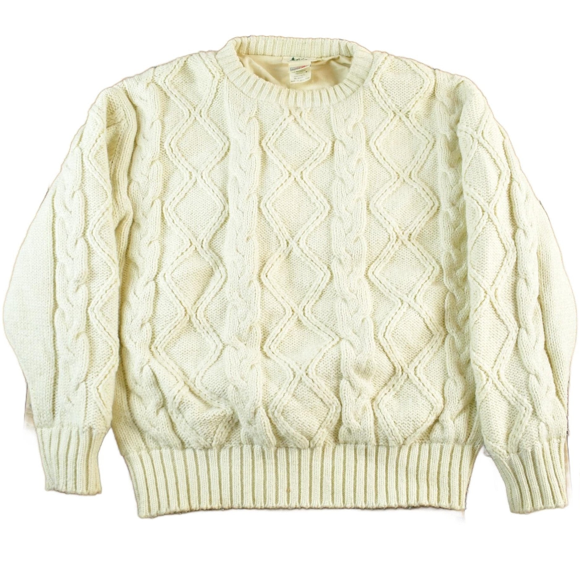 Vintage 1980s REI Lined Knit Crewneck Sweater Men's Medium from propervintagecanada