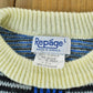 Vintage 1980s Repage Knit Abstract Pattern Crewneck Sweater Men's Large from propervintagecanada