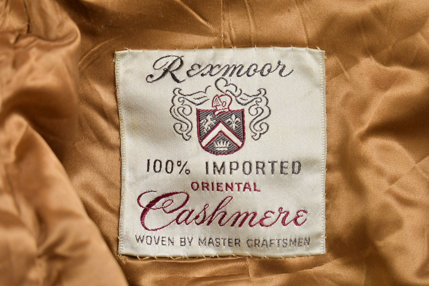 Vintage 1980s Rexmoor Cashmere Over Coat from propervintagecanada