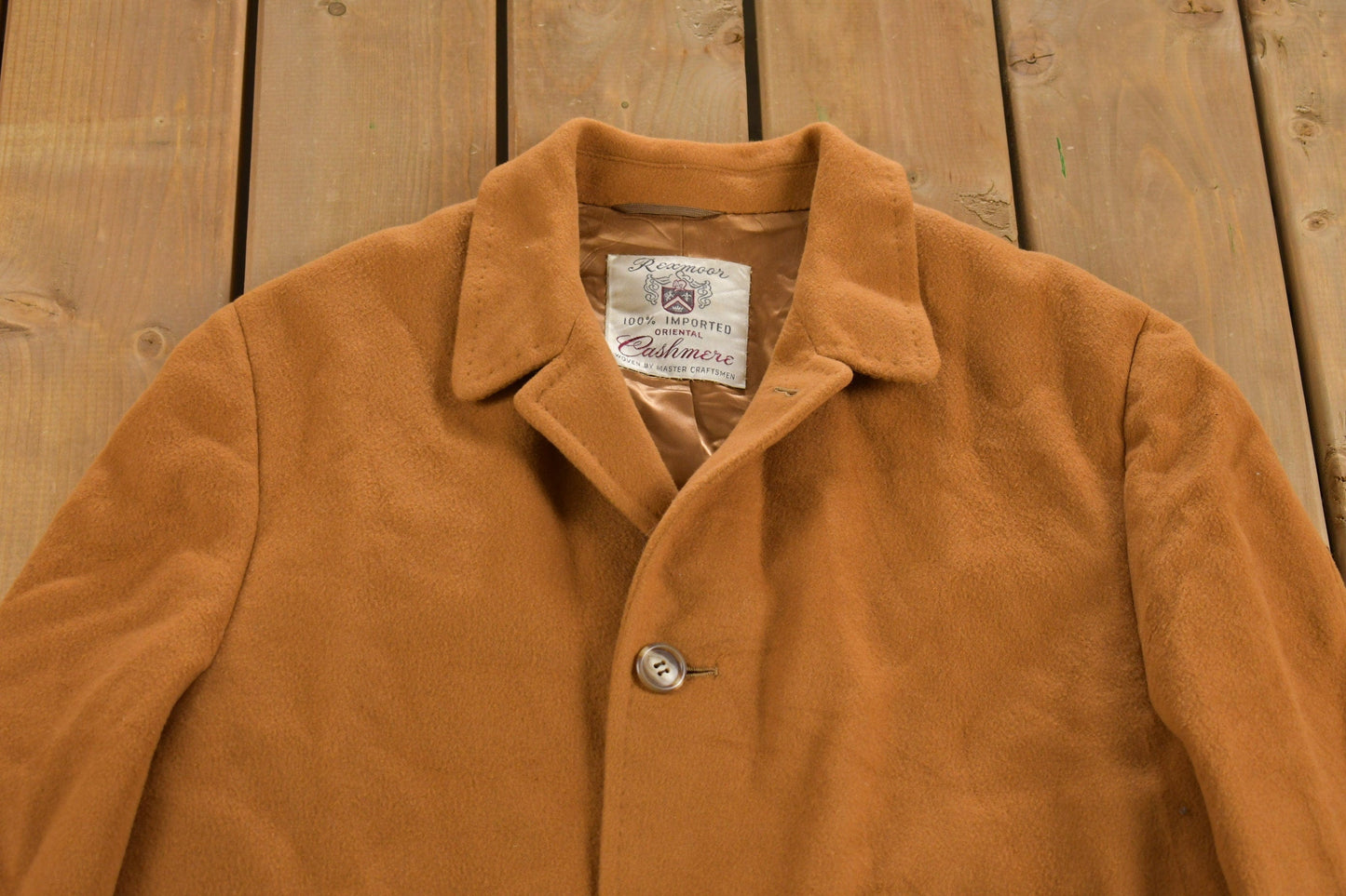 Vintage 1980s Rexmoor Cashmere Over Coat from propervintagecanada