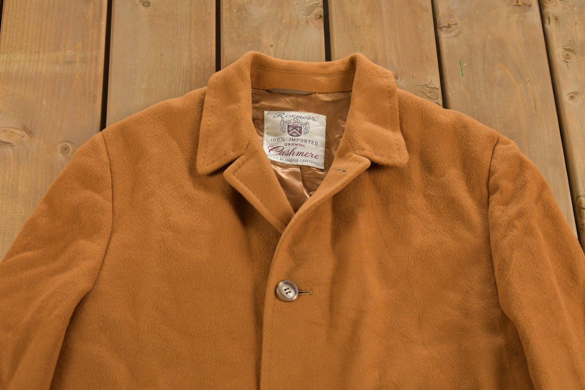 Vintage 1980s Rexmoor Cashmere Over Coat from propervintagecanada