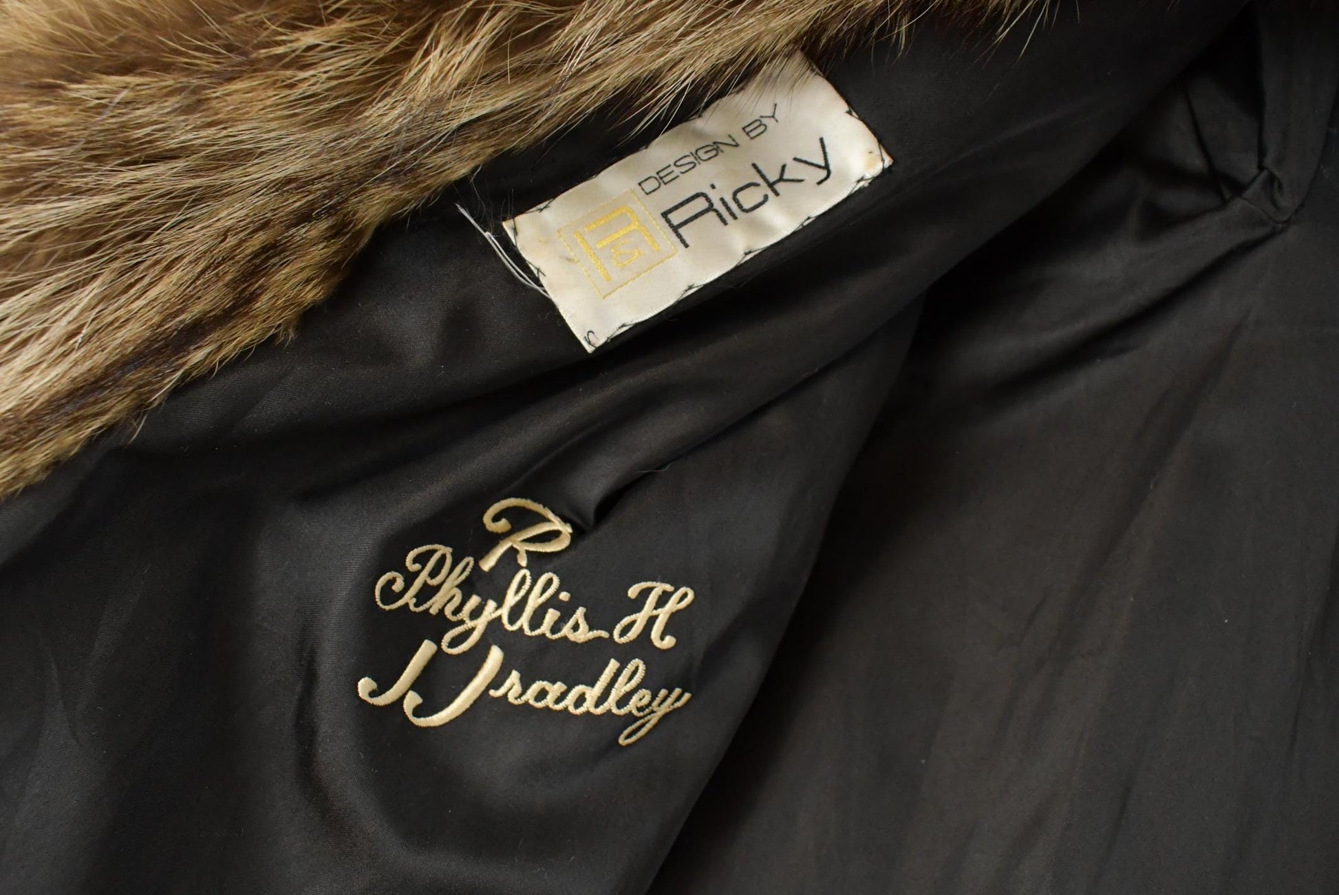 Vintage 1980s Ricky & Ingo Full Length Brown Raccoon Fur Coat Adult M Men's Medium from propervintagecanada