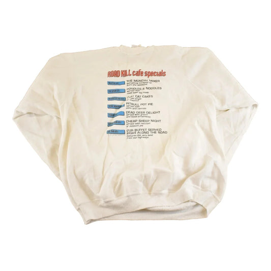Vintage 1980s Roadkill Cafe Souvenir Crewneck Sweatshirt Mens M from propervintagecanada