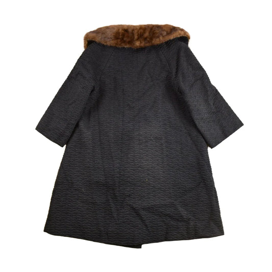 Vintage 1980s Robertsons Fleetwood Fur Collar Over Coat from propervintagecanada