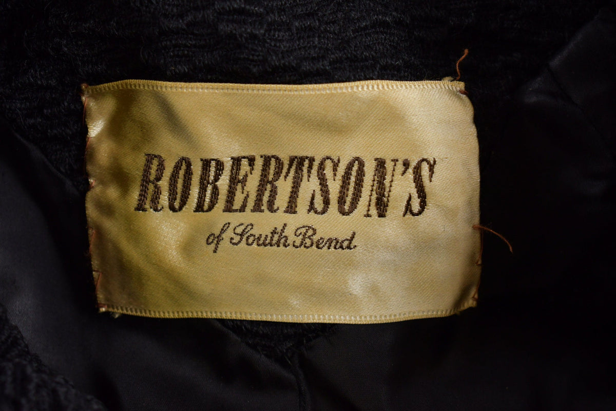 Vintage 1980s Robertsons Fleetwood Fur Collar Over Coat from propervintagecanada