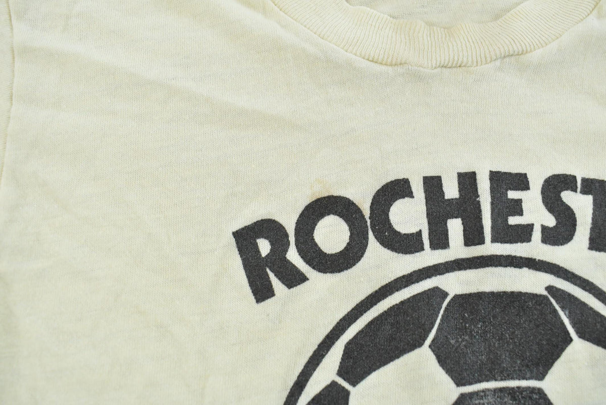 Vintage 1980s Rochester Youth Soccer T-Shirt Men's XS from propervintagecanada