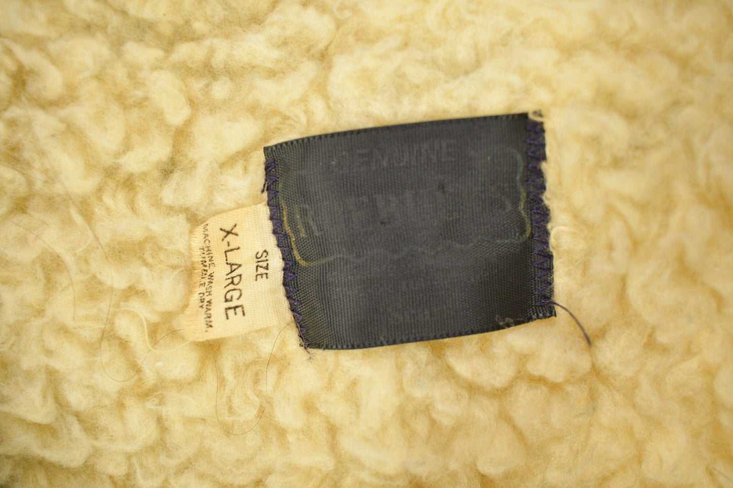 Vintage 1980s Roebucks By Sears Fleece Lined Denim Button Up Vest Men's Large from propervintagecanada