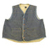 Vintage 1980s Roebucks By Sears Fleece Lined Denim Button Up Vest Men&