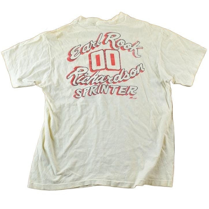 Vintage 1980s Rook Racing Earl Rook Richardson Sprinter Souvenir Single Stitch Graphic Print T-Shirt Men's XS from propervintagecanada